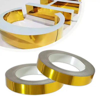 40 mm senza taglio di canale lettera bobina di oro canale di cartelloni