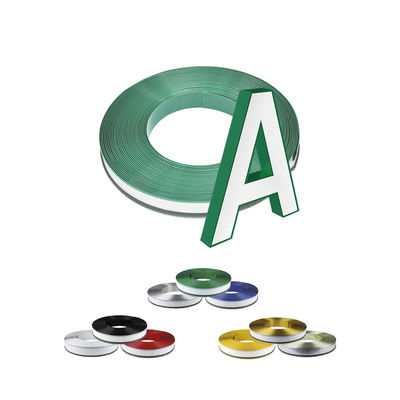 0.5mm 0.6mm Channelume Aluminium Trim Cap For Channel Letter Verde