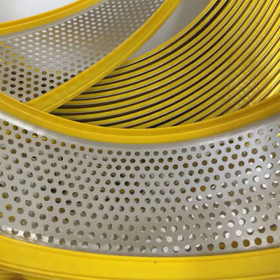 Rubinetto in alluminio dorato con spirale di alluminio spazzolato