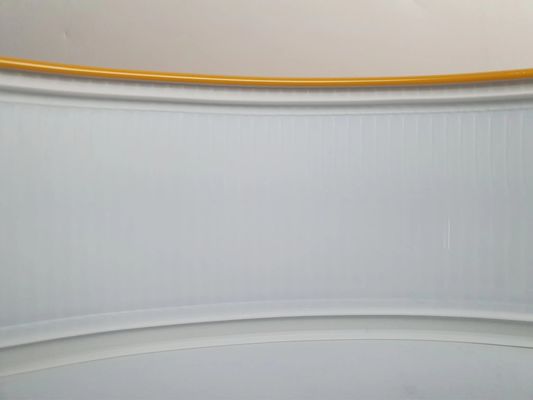 Lettera di canale in alluminio con tappo di taglio con larghezza di 70 mm in giallo Lettera di canale in alluminio