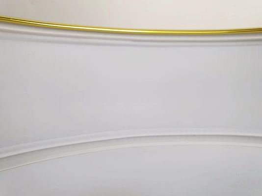 Cappuccio di taglio in alluminio a mano per lettere di canale specchio spazzolato oro cappuccio di taglio di lettere di canale