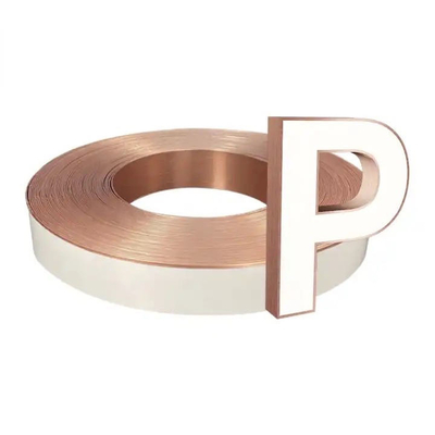 Nera Glossy Canal Letter Trim Cap Matt 8 pollici di larghezza Trim Cap Signage