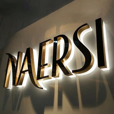 Segnale di canale in alluminio a led Segnale di canale a LED Disegni personalizzati Lettere di canale retroilluminate